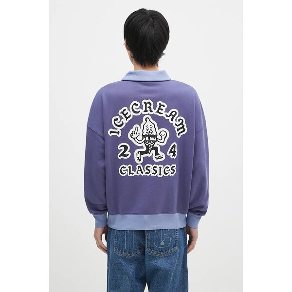 Bavlnená mikina ICECREAM Cone Man Quarter Zip 61025301