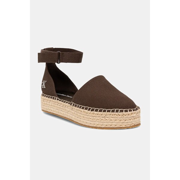 Espadrilky Calvin Klein Jeans FLATFORM ESPADRILLE SLING MG 63540813