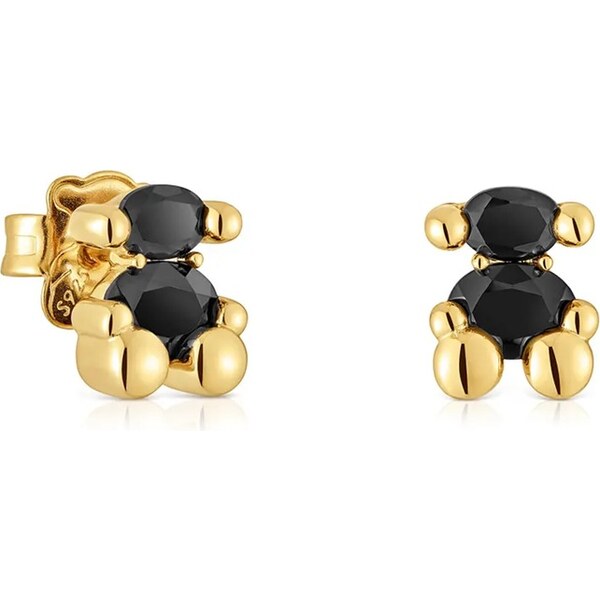 Strieborné pozlátené náušnice Tous Bold Bear Gem 66794829