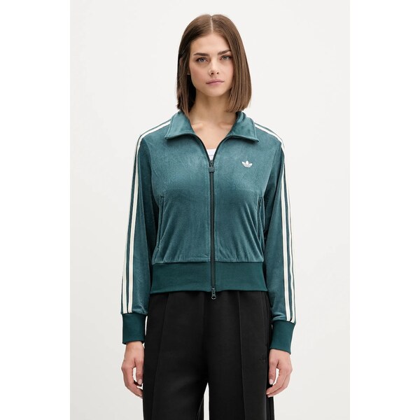 Velúrová mikina adidas Originals Fb Liberty Tt 65359220