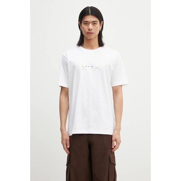 Bavlnené tričko Norse Projects Johannes Organic Code Print T-shirt 63658912