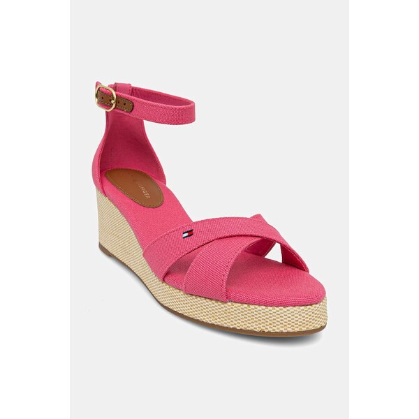Sandále Tommy Hilfiger FLAG CRISS-CROS MID WEDGE ESPAD 63300613
