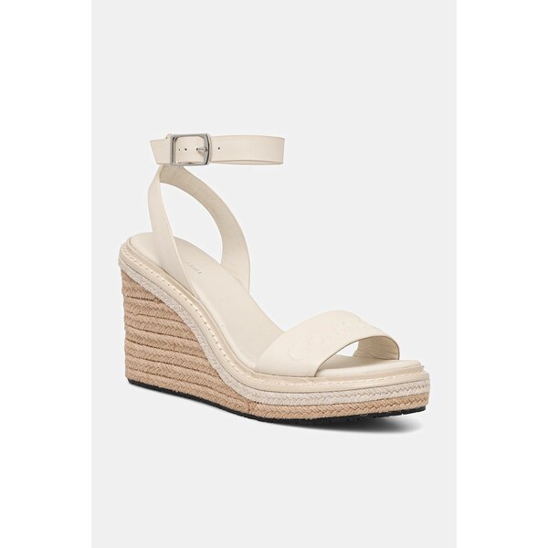 Kožené sandále Calvin Klein WEDGE SANDAL 70 - HE 63250778