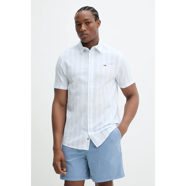 Košeľa s prímesou ľanu Tommy Jeans 63088678