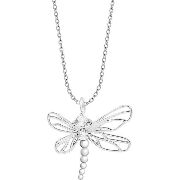 Postriebrený náhrdelník Lilou Dragonfly 61250786