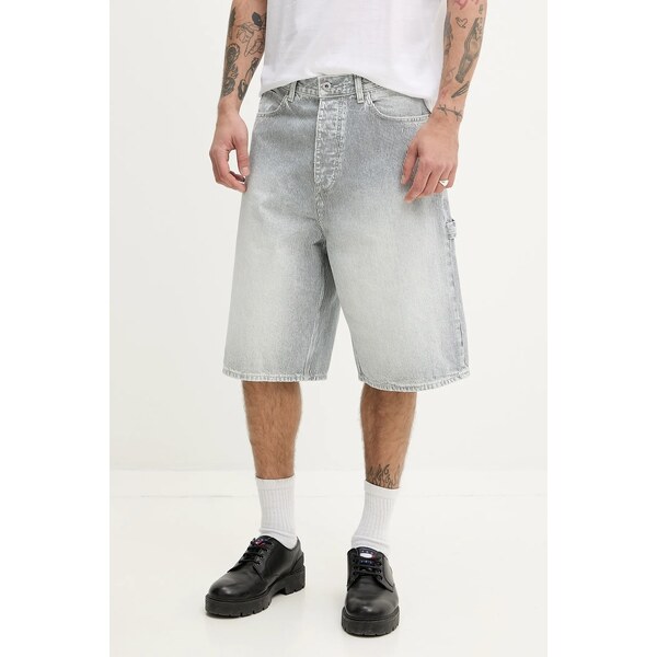 Rifľové krátke nohavice Hugo Blue 66597160