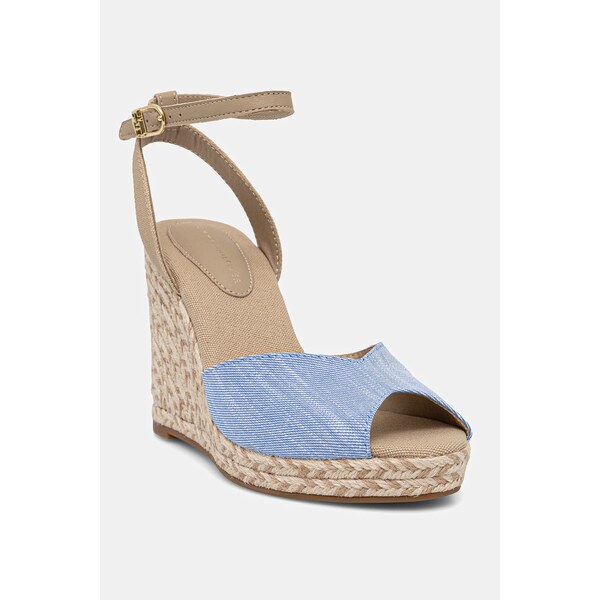 Sandále Tommy Hilfiger CHAMBRAY HIGH WEDGE ESPADRILLE 63300624