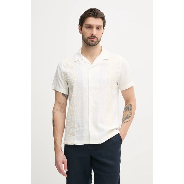 Košeľa s prímesou ľanu Guess MOSLEY 63155458