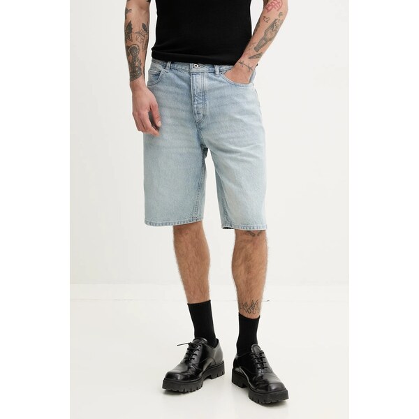 Rifľové krátke nohavice Hugo Blue 63155851
