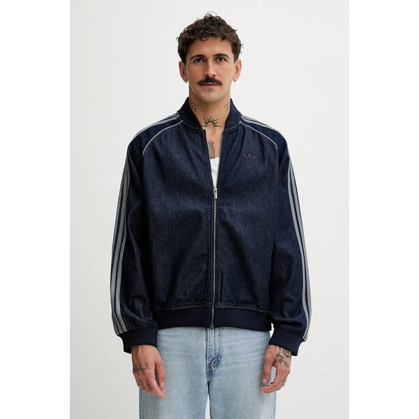 Džínsová mikina adidas Originals Adicolor loose SST 65472005