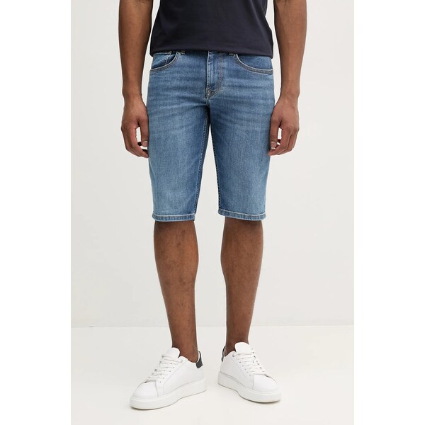 Rifľové krátke nohavice Pepe Jeans STRAIGHT SHORT CASH 63190800