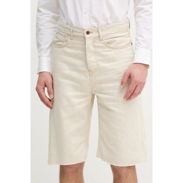 Rifľové krátke nohavice Pepe Jeans BERMUDA SHORT ECRU 63190683