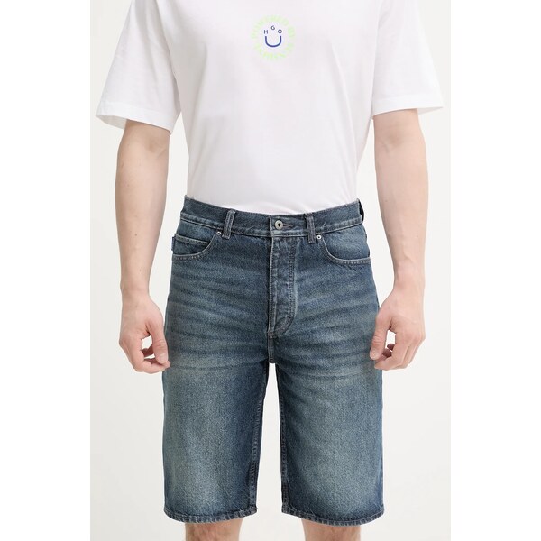 Rifľové krátke nohavice Hugo Blue 63201250