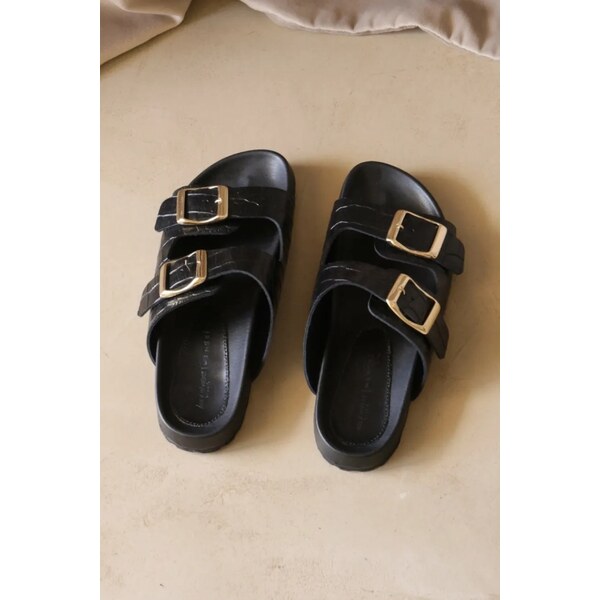 Kožené šľapky Manebi Traveler Nordic Sandals 63217559