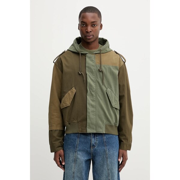 Bavlnená bunda Desigual MILITARY PATCHES 64816148