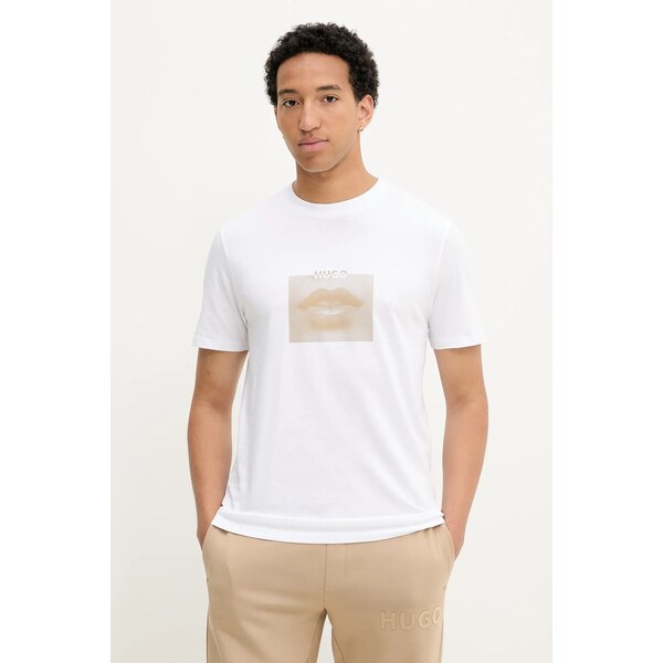 Bavlnené tričko HUGO Deterni 63793135