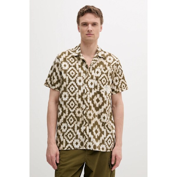 Barbour Bavlnená košeľa Homelane Printed S/S Relaxed Fit Shirt 64183687