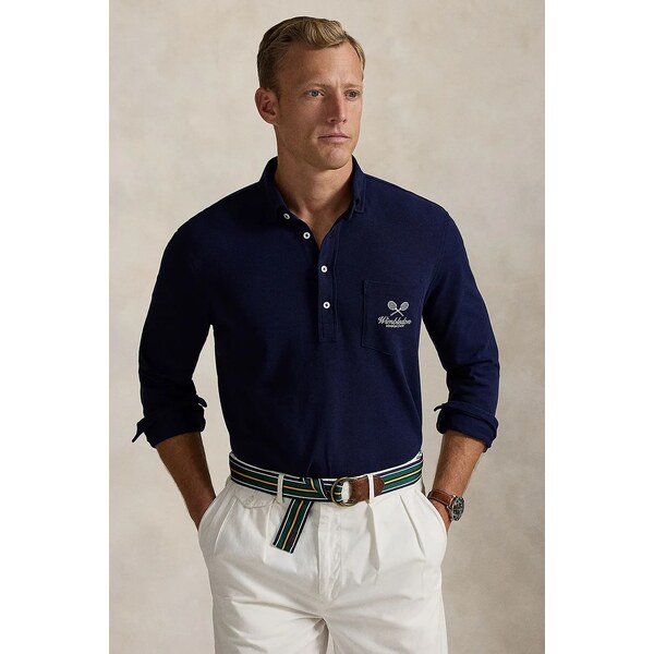 Bavlnené tričko s dlhým rukávom Polo Ralph Lauren Wimbledon Collection 63466147