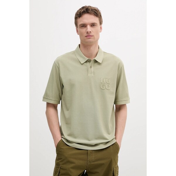 Bavlnené polo tričko HUGO 63537319