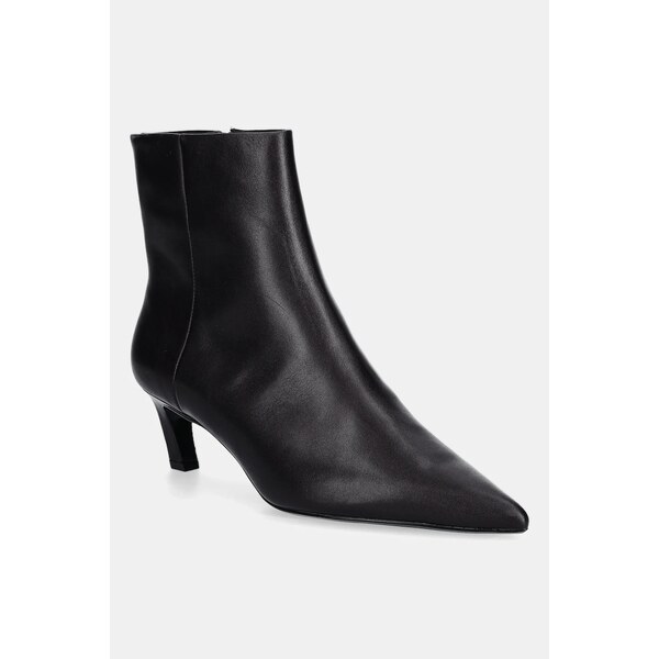 Kožené členkové topánky Calvin Klein ESS KITTEN HEEL ANKLE BOOT 64986559