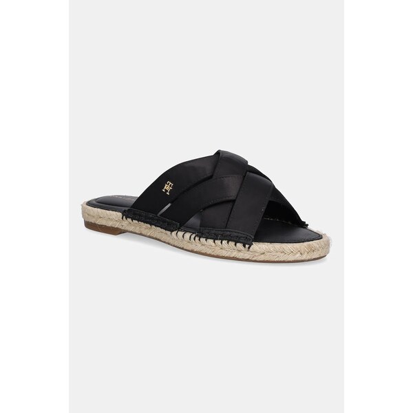 Šľapky Tommy Hilfiger SATIN ESPADRILLE MULE 62067138