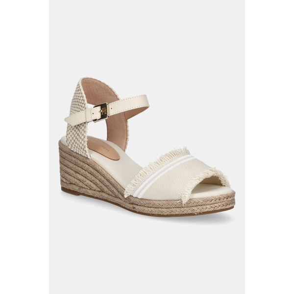 Sandále Tommy Hilfiger FRINGE CANVAS MEDIUM WEDGE 63555885