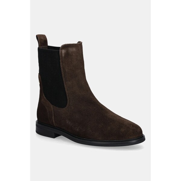 Semišové topánky chelsea Tommy Hilfiger FLAG SUEDE CHELSEA BOOT 65019276