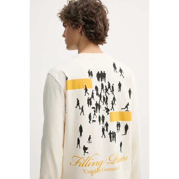 Bavlnené tričko s dlhým rukávom Filling Pieces 61989073