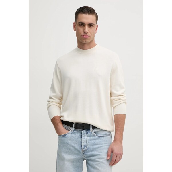 Sveter s prímesou hodvábu Armani Exchange 62349808