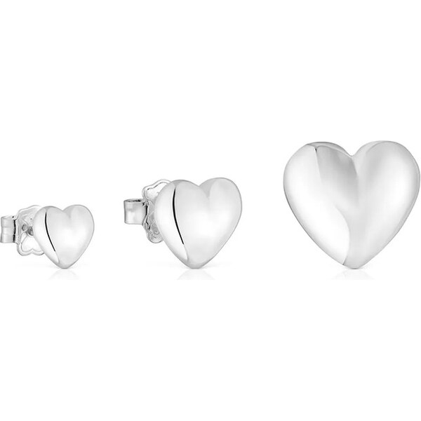 Strieborné náušnice Tous 3-pak 64323759