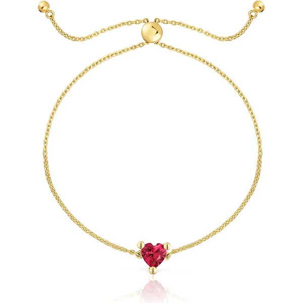 Strieborný pozlátený náramok Tous 64324137