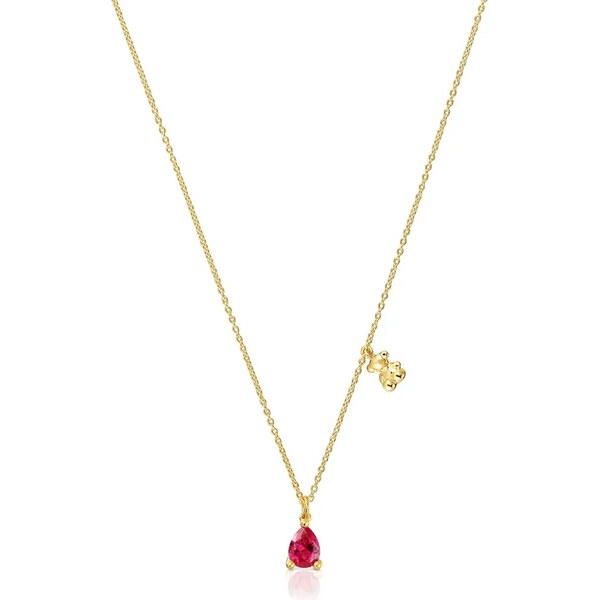 Strieborný pozlátený náhrdelník Tous 64324131