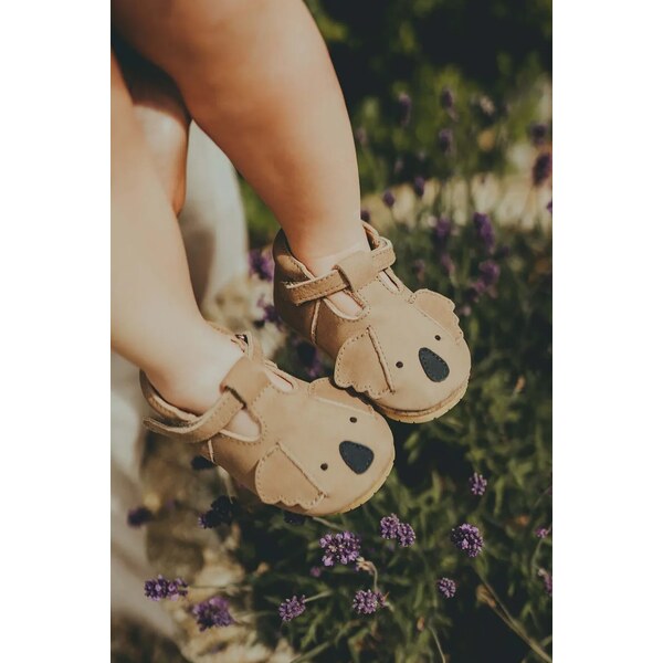 Kožené topánky pre bábätká Donsje Spark Classic Shoes Koala 62458944
