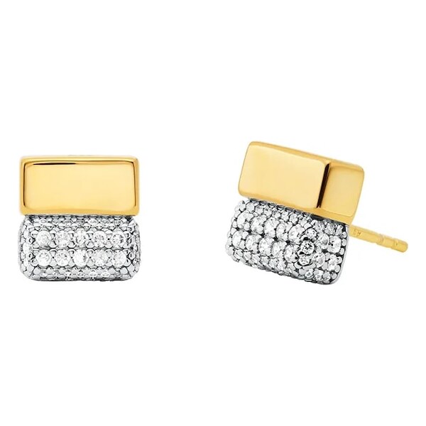 Strieborné pozlátené náušnice Michael Kors 62575502