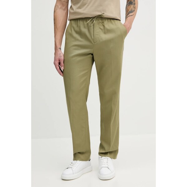 Nohavice s prímesou ľanu Calvin Klein 62622641