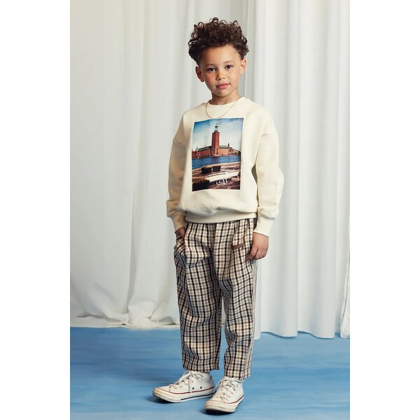 Detské nohavice Mini Rodini Gingham 64322802