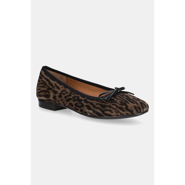 Semišové baleríny Billi Bi Leopardo arabica suede 546 62738171