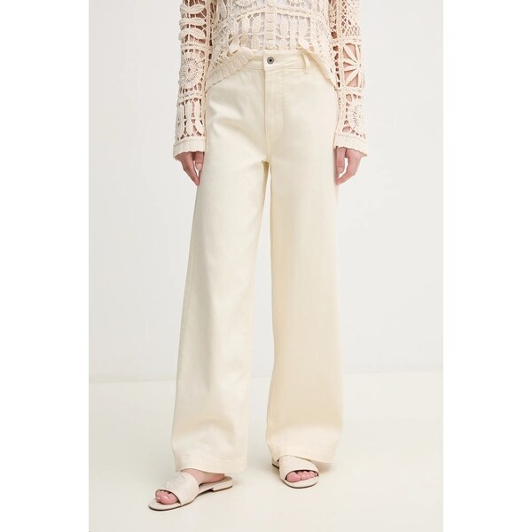 Rifle Pepe Jeans HIGH RISE WIDE CROP TANIA 62738072