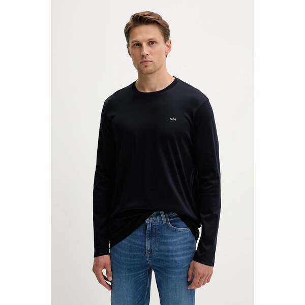 Bavlnené tričko s dlhým rukávom Paul&Shark Knitwear 64722678