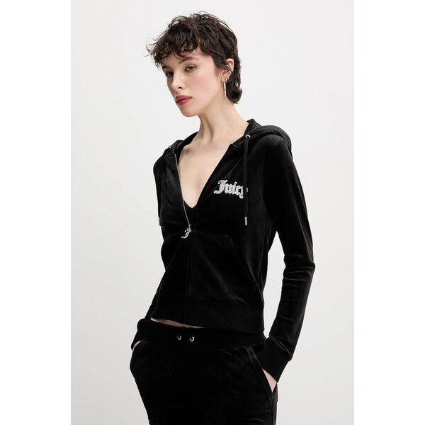 Velúrová mikina Juicy Couture ROBERTSON CAVIAR 63089427