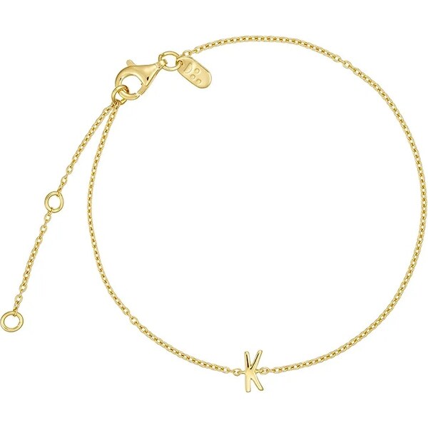 Strieborný pozlátený náramok Design Letters 63155219