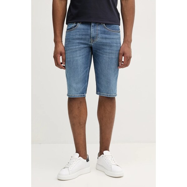 Rifľové krátke nohavice Pepe Jeans STRAIGHT SHORT CASH 63190800