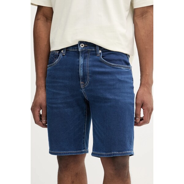 Rifľové krátke nohavice Pepe Jeans RELAXED GYMDIGO SHORT CALLEN 63248661