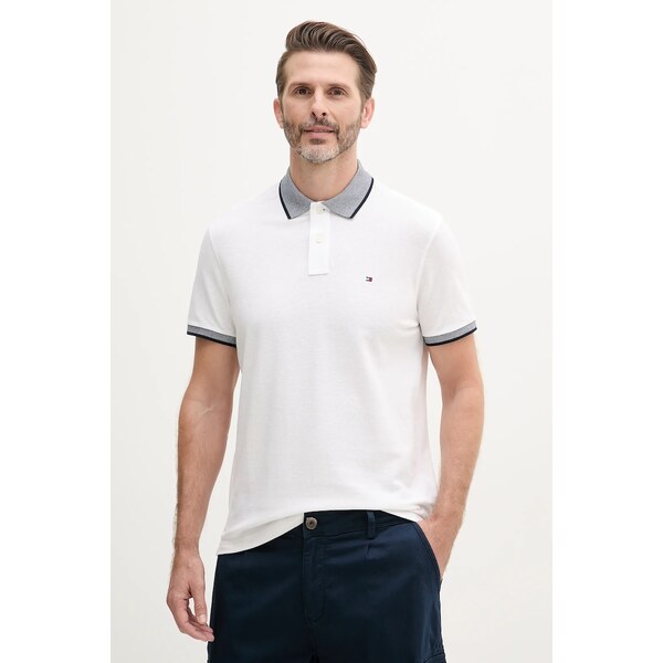 Polo tričko s prímesou ľanu Tommy Hilfiger 63341260