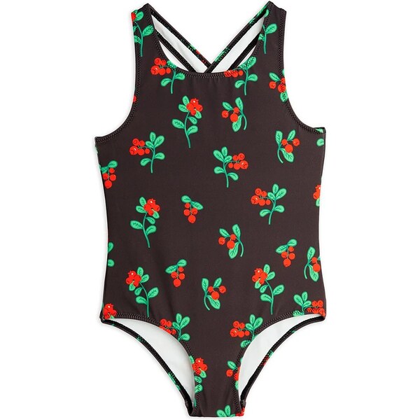 Jednodielne detské plavky Mini Rodini Lingonberries 66512689
