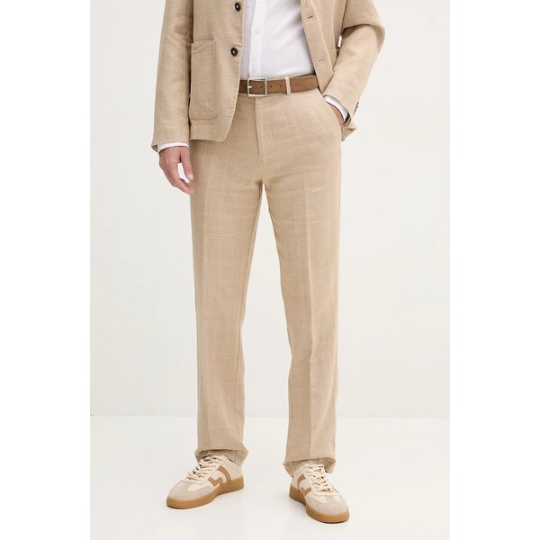 Ľanové nohavice United Colors of Benetton 63415608