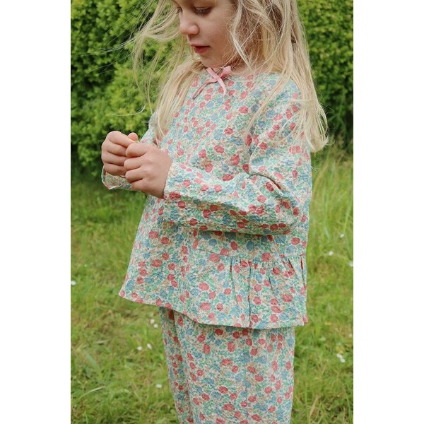 Detská blúzka Konges Sløjd ELIN BOW BLOUSE GOTS 62903832