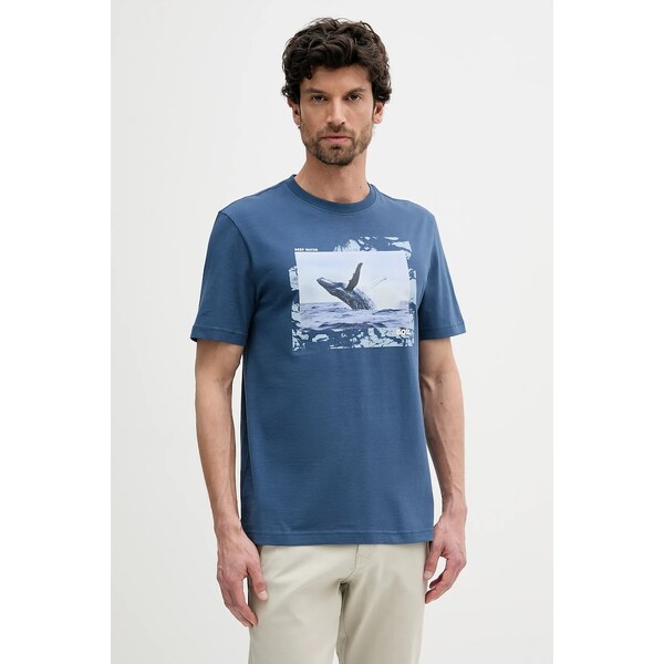 Bavlnené tričko BOSS Orange 63608378