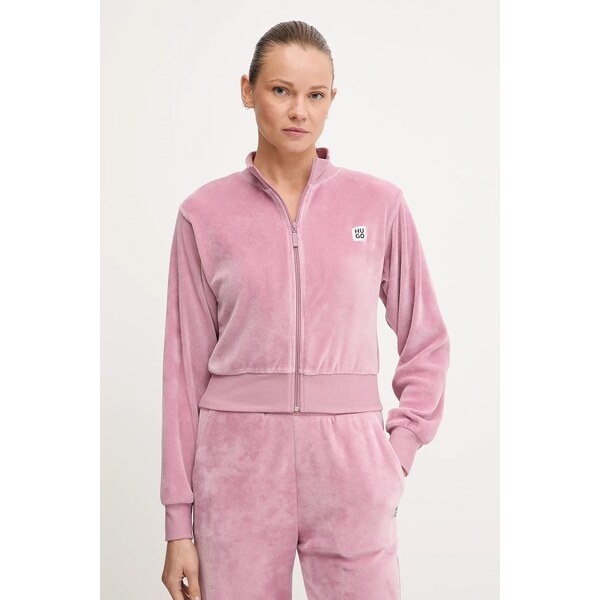 Mikina HUGO VELVET zip jacket 65240962