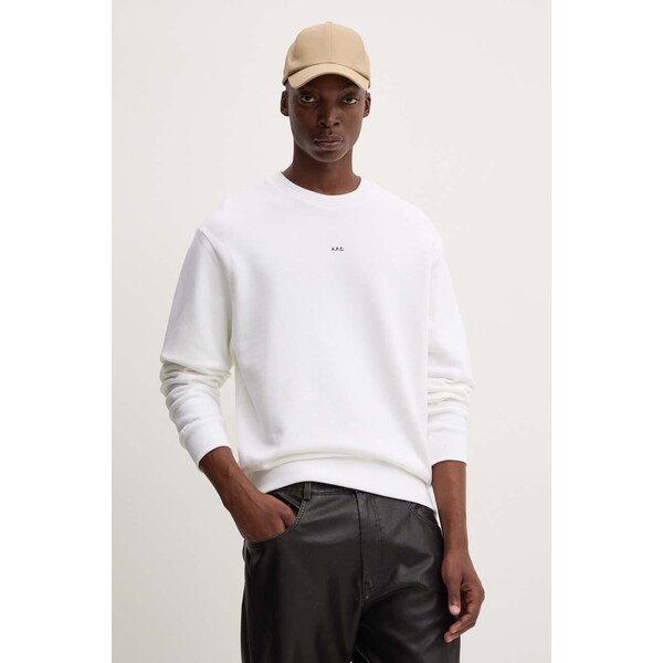 Bavlnená mikina A.P.C. sweat boxy micro logo GOTS 54762470